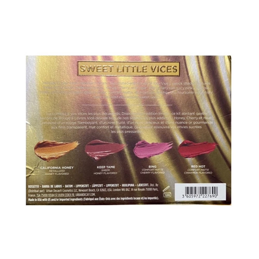 Urban Decay sweet little vices 4pc vice lipstick 0.03oz. Each NWT - Picture 4 of 4
